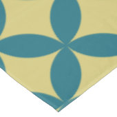 Mid-Century Mod Geometrische Retro Modern Blauw Gr Tafelkleed (Gekanteld)