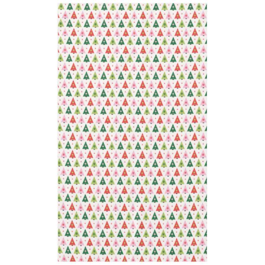 Mid-Century Mod Kerstmis Tablecloth Tafelkleed (Voorkant)