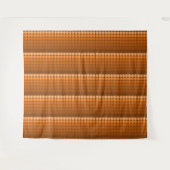 Mid-Century Mod Retro-cirkels in oranje tonen Wandkleed (Voorkant (horizontaal))