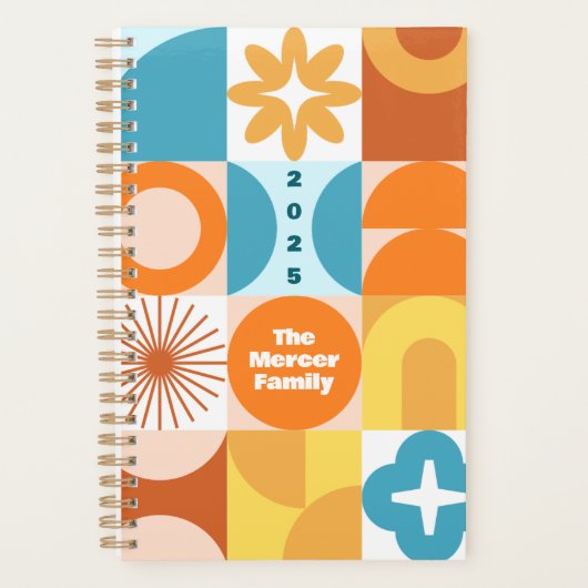 Mid Century Mod Shapes Planner (Voorkant)