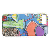 Mid Century Mod Tropical Tiki Lounge schildert op  Case-Mate iPhone Case (Achterkant (Horizontaal))