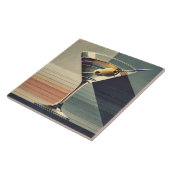 Mid Century Modern 2 Olive Martini Cocktail Hour Tegeltje (Zijkant)