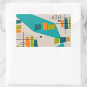 Mid-Century Modern Abstract #55 Rechthoekige Sticker (Tas)