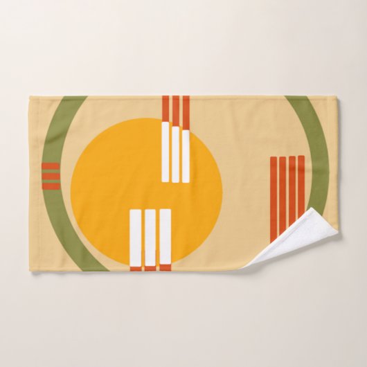 Mid-Century Modern Abstract Bad Handdoek (Handdoek)