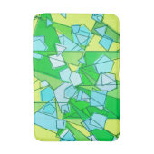 Mid-Century Modern Abstract, Lime Green en Geel Badmat (Voorkant Verticaal)
