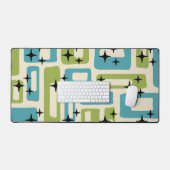 Mid Century Modern Abstract Patroon Bureaumat (Keyboard & Muis)