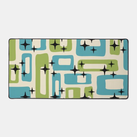 Mid Century Modern Abstract Patroon Bureaumat (Voorkant)