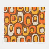 Mid-Century modern Abstract patroon Fleece Deken (Voorkant (Horizontaal))
