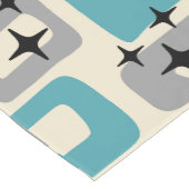 Mid Century Modern Abstract Patroon Korte Tafelloper (Hoek)