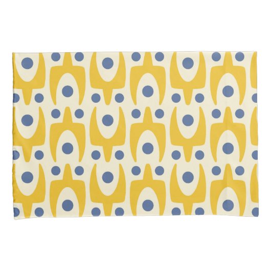 Mid Century Modern Abstract Patroon Kussensloop (Voorkant-Rechts)