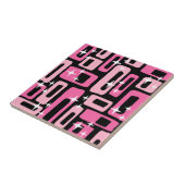 Mid Century Modern Abstract Patroon Tegeltje (Zijkant)