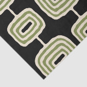 Mid Century Modern Abstract Patroon Tissuepapier (Detail)