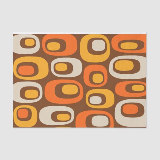 Mid-Century modern Abstract patroon Tissuepapier (Voorkant)
