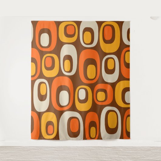 Mid-Century modern Abstract patroon Wandkleed (Voorkant)