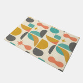 Mid Century Modern Abstract Pattern Deurmat (Schuin)
