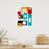 Mid-Century Modern Abstract Poster #41 (Cuisine)