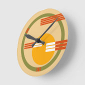Mid-Century Modern Abstract Ronde Klok (Hoek)