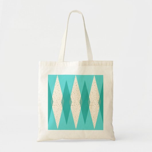 Mid Century Modern Argyle Canvas tas (Voorkant)
