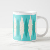 Mid Century Modern Argyle Jumbo Mok (Rechts)