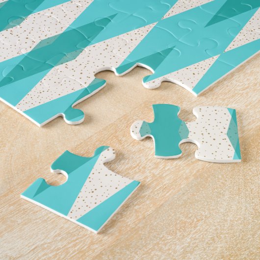 Mid Century Modern Argyle Puzzle Legpuzzel (Zijkant)