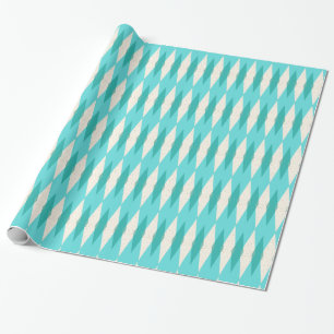 Mid Century Modern Argyle Wrapping Paper Cadeaupapier
