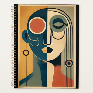 Mid Century Modern Art Abstract non-conforming Planner