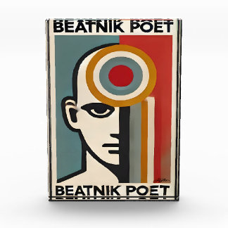 Mid Century Modern Art Beatnik Poet Fotoblokken