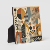 Mid Century Modern Art Herfst Oogst Fotoplaat (Voorkant)