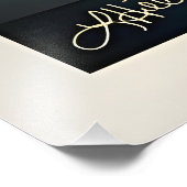 Mid Century Modern Art Mountain Sunrise Martini Foto Afdruk (Hoek)