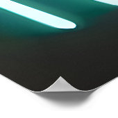 Mid Century Modern Art Neon Sign Design Poster (Hoek)