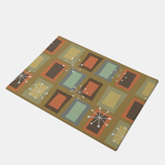 Mid Century Modern Art "Wonky Doors" Deurmat (Schuin)
