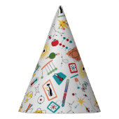 Mid Century Modern Atomic Age STEM-fysica Scatter Feesthoedjes (Links)