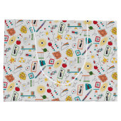 Mid Century Modern Atomic Age STEM-fysica Scatter Groot Cadeauzakje (Achterkant)