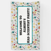 Mid Century Modern Atomic Age STEM-fysica Scatter Spandoek (Verticaal)