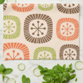 Mid Century Modern Atomic Age Theedoek (Gevouwen)