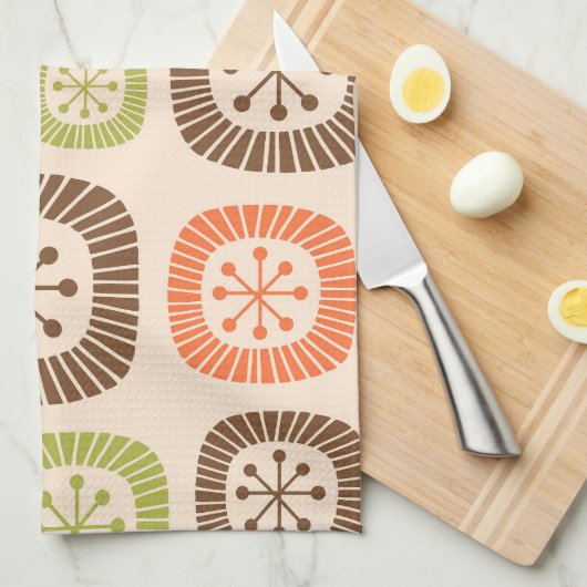 Mid Century Modern Atomic Age Theedoek (Quarter Fold)