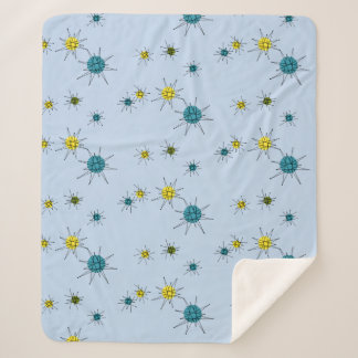 Mid-Century Modern Atomic Sherpa Deken