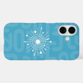 Mid Century Modern Atomic Snowflake kerstmis MOD Case-Mate iPhone Case (Achterkant (horizontaal))