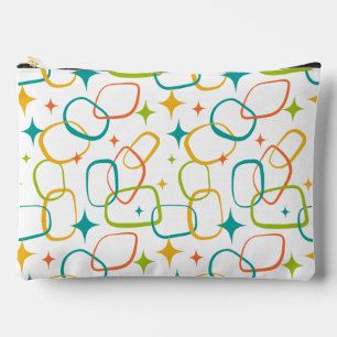 Mid-Century Modern Atomic Sparkle Cosmetische Tas