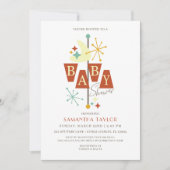 Mid-Century Modern Baby shower Invitation Kaart (Voorkant)