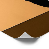 Mid Century Modern Black en White Cat Poster (Hoek)