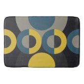 Mid-Century Modern Blue yellow Gunmetal Badmat (Voorkant)