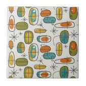 Mid-Century Modern Boomerang Pattern #9 ID1224 Tegeltje (Voorkant)