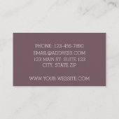 Mid Century Modern Boomerangs Roze Visitekaartje (Achterkant)