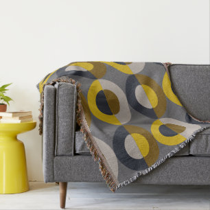 Mid-Century Modern Bronze Mustard Thunder       Deken