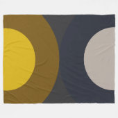 Mid-Century Modern Bronze Mustard Thunder Fleece Deken (Voorkant (Horizontaal))