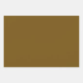 Mid-Century Modern Bronze Mustard Thunder Inpakpapier Vel (Voorkant)