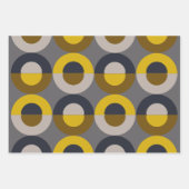 Mid-Century Modern Bronze Mustard Thunder Inpakpapier Vel (Voorkant 3)