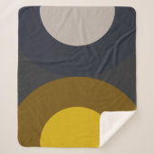 Mid-Century Modern Bronze Mustard Thunder Sherpa Deken (Voorkant)