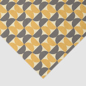 Mid-Century Modern Brown & Gold Pattern Tissuepapier (Detail)